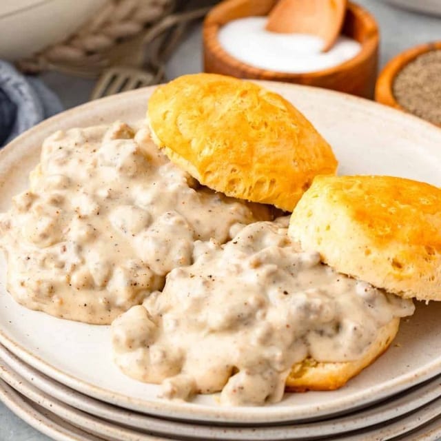 2 biscuit & gravy.