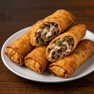 Philly Cheesesteak Egg Roll