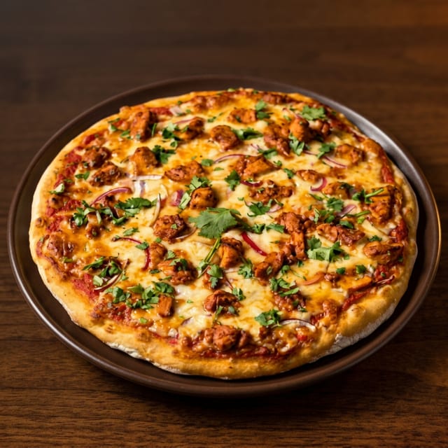 Butter Chicken Pizza.